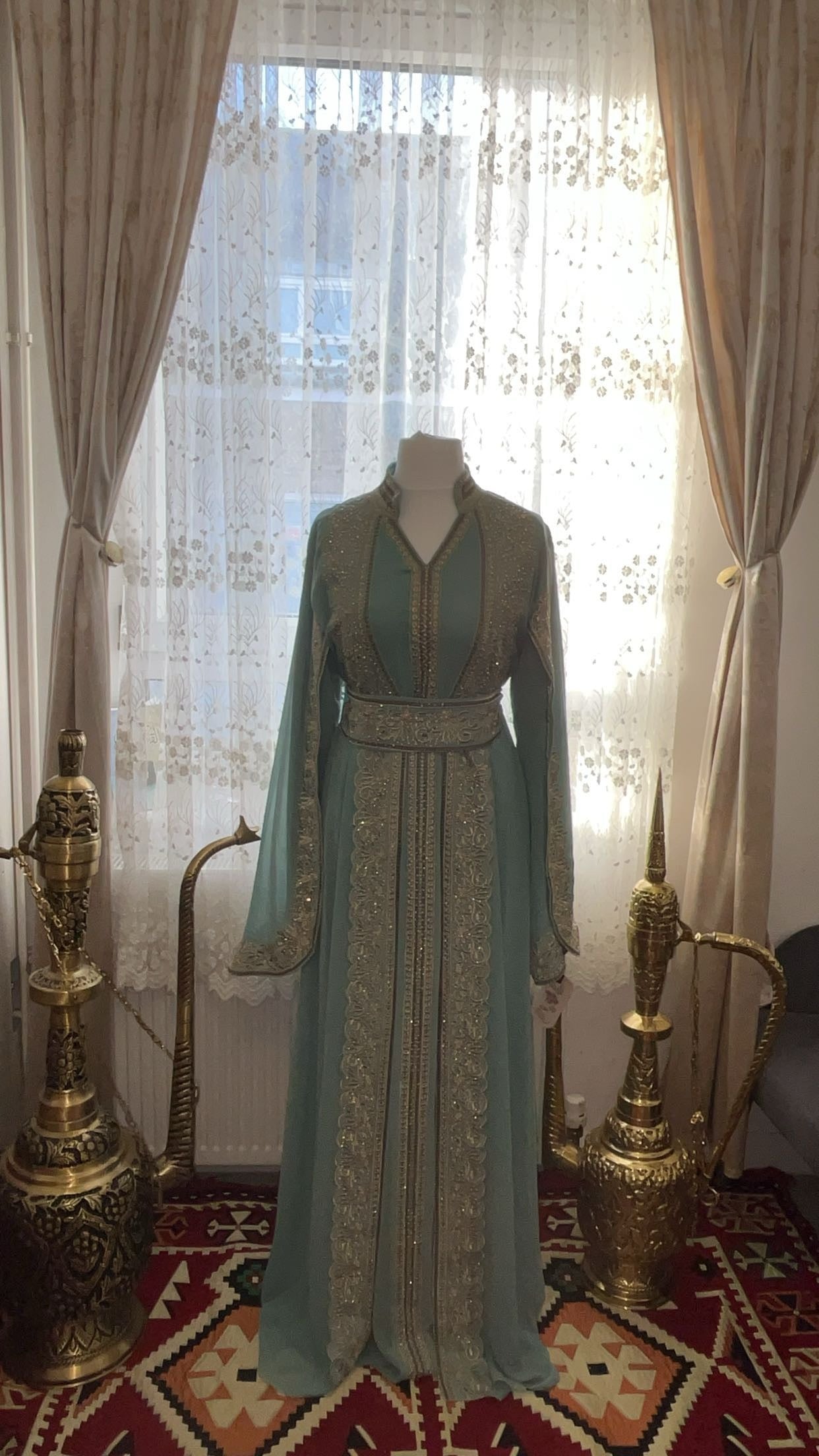 Turquoise kaftan