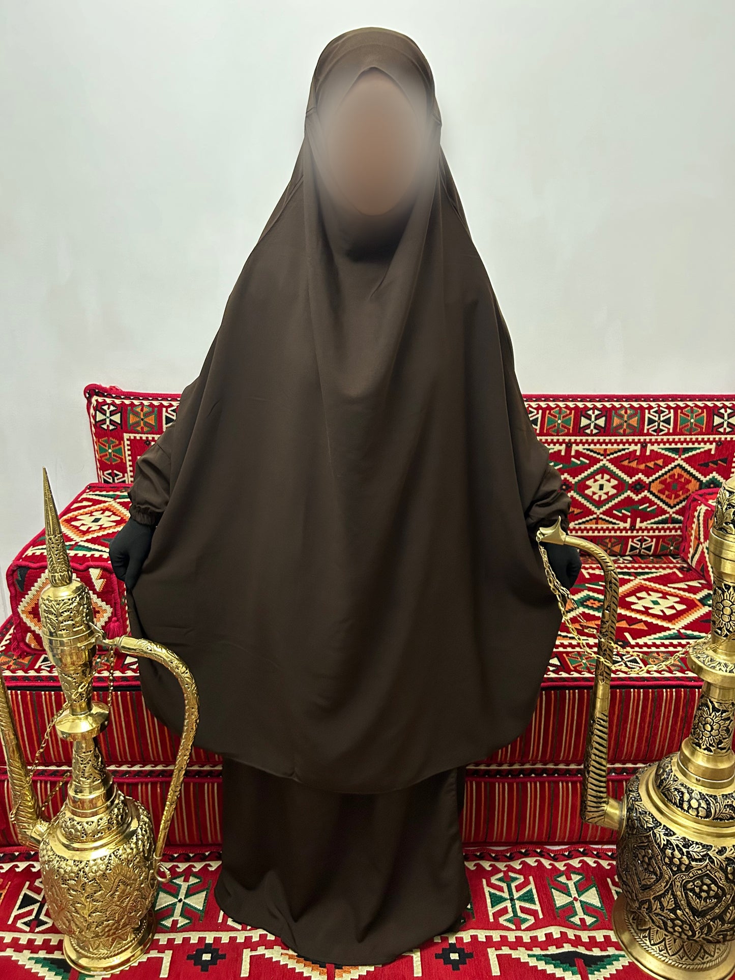 Brown jilbabs